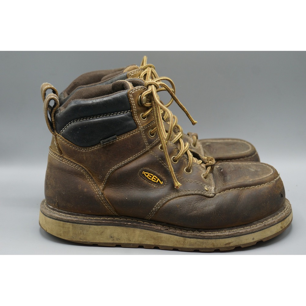 KEEN Utility San Jose 6 Alloy Toe Work Boots Mens‎ 10.5 D Brown Leather